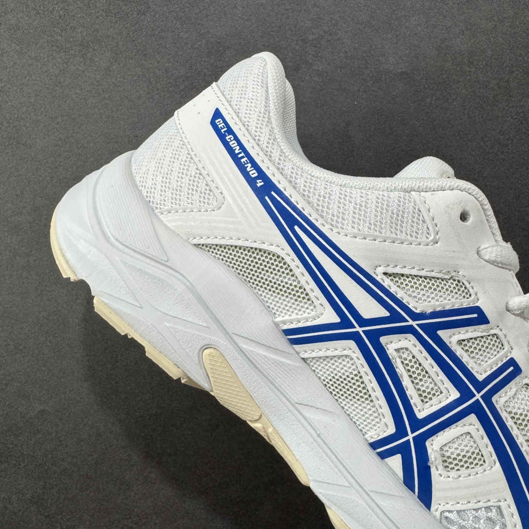 图片[6]-【K8版本】ASICS 亚瑟士 GEL-CONTEND 4缓震回弹透气跑步鞋 高颜值百搭入门级跑鞋 多层网面织物+植绒材质构成了亚瑟士logo图案，具有很高的品牌识别性。网面织物通风透气，植绒材料起到鞋面补强作用，提升跑鞋包裹性和使用寿命。亚瑟士核心就是稳定和缓震，即便GEL-CONTEND 4是最入门的产品，也还是有板有眼的。GEL-CONTEND 4的中底技术叫做AMPLIFOAM，表面上也就是EVA发泡材料的一种，在后跟下面植入GEL缓震胶，增加缓震能力。AHAR+防滑大底几乎布满整个鞋底，一方面能增加跑鞋的寿命，另外一方面在全掌覆盖同时能为足弓下方稳定性进行补强。 尺码：36-45 编码：YBB210220-选品中心