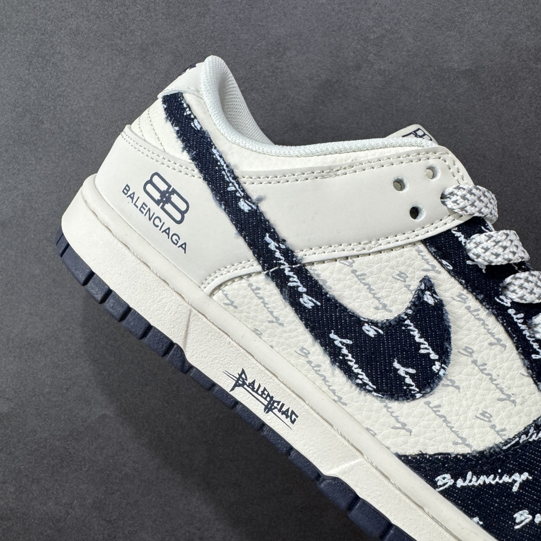 图片[6]-【定制版】Nike SB Dunk Low x Balenciaga 黑白小勾满天星 纯原大厂出品 原装头层材料 独家版型蒸餾加工 帶來的是更好的视觉和脚感体验 大厂纯原品质出货 清洁度 电绣工艺 皮料切割干净无任何毛边 细节完美 货号：XD1588 231 尺码：36 36.5 37.5 38 38.5 39 40 40.5 41 42 42.5 43 44 44.5 45 编码：QFB310320-选品中心