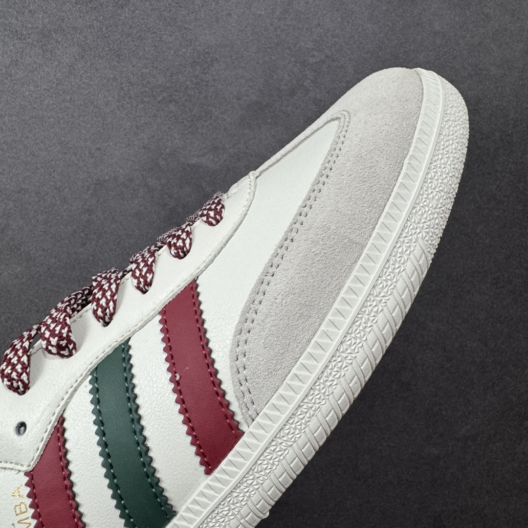 图片[5]-【定制版】adidas originals Samba OG x Louis Vuitton 灰红 桑巴舞系列复古经典轻便板鞋 此款以简约大方的造型设计 给人以随性休闲的时尚格调 穿着舒适轻便，运动灵活自如 满足日常个性穿搭 货号：GJ75801 尺码：36 36.5 37 38 38.5 39 40 40.5 41 42 42.5 43 44 44.5 45-选品中心