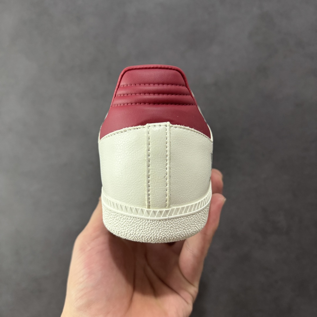 图片[4]-【定制版】adidas originals Samba OG x Louis Vuitton 灰红 桑巴舞系列复古经典轻便板鞋 此款以简约大方的造型设计 给人以随性休闲的时尚格调 穿着舒适轻便，运动灵活自如 满足日常个性穿搭 货号：GJ75801 尺码：36 36.5 37 38 38.5 39 40 40.5 41 42 42.5 43 44 44.5 45-选品中心