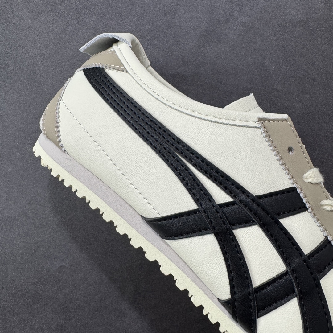 图片[6]-【公司级】Asics Onitsuka Tiger MEXICO 66 亚瑟士鬼冢虎复古经典板鞋 头层材料 质感柔软度满分 长期生产补货永不断码 超成熟稳定的做工品控 原装全套纸板楦头开发 原汁原味 完美呈现版型 私模正确鞋底咬花纹路 一比一鞋头弧度高度鞋身弧度 绝不口嗨 细节品控鞋型随意秒杀市面 原档咬花纹路私模大底 一个单元有六个三角形 总体形拼接呈现花瓣状 官方四联吊牌 原装Ortholite轻量化鞋垫 原盒原配 质保卡 说明书 钢印防尘纸 纸板中底带钢印 乳胶组合鞋垫 支持全方位的对比专柜 产品从款式颜色造型上体现出追求舒适和细节的完美 鞋类更是推崇手工制作的严谨与完美 融舒适性与可穿性的设计风格 注重细节的完美和别致魅力 既保持稳重 又不失轻松的时尚感 尺码：36 37 37.5 38 39 39.5 40 40.5 41.5 42 42.5 43.5 44 45 46-选品中心