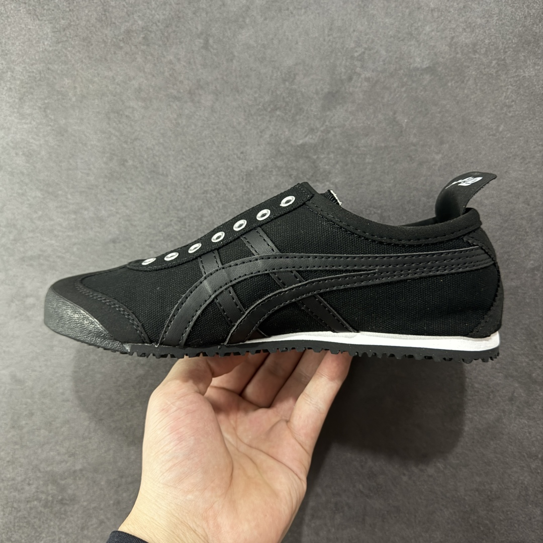 图片[2]-【公司级】全新批次 Onitsuka Tiger 鬼塚虎MEXICO 66 SLIP-ON时尚舒适防滑轻便 低帮生活休闲鞋 尼龙布 原盒原标半码 官方四联吊牌 纸板带钢印中底 乳胶组合鞋垫 支持全方位的对比专柜 尺码：35 36 37 37.5 38 39 39.5 40 40.5 41.5 42 42.5 43.5 44 45-选品中心