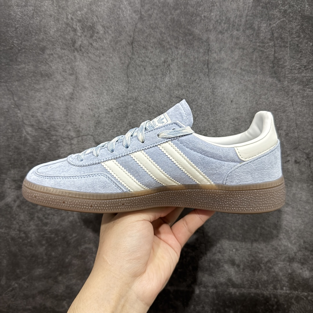  
【纯原版】Adidas Handball Spezial  阿迪达斯经典款牛皮复古休闲板鞋 蓝白生胶