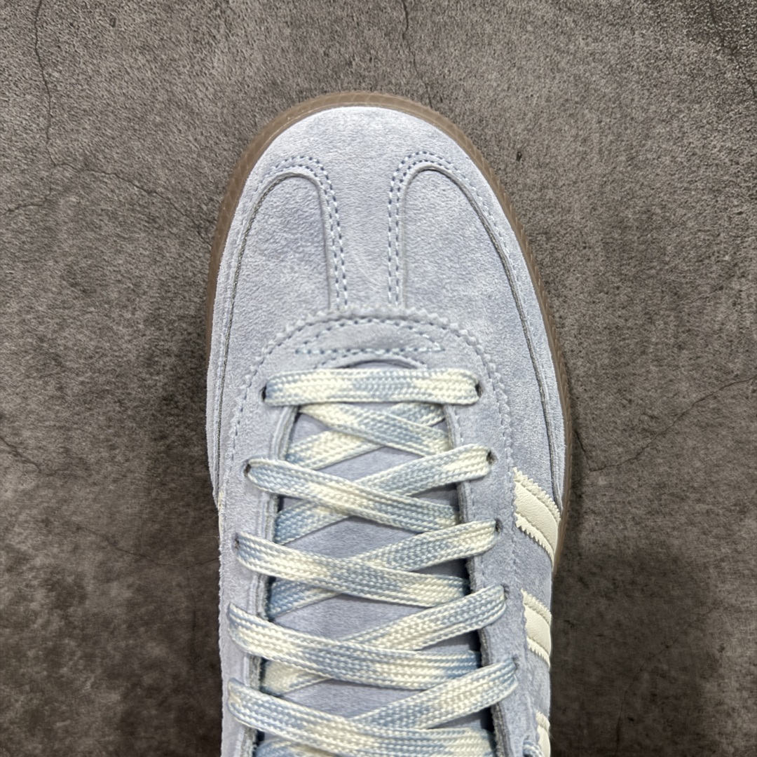  
【纯原版】Adidas Handball Spezial  阿迪达斯经典款牛皮复古休闲板鞋 蓝白生胶