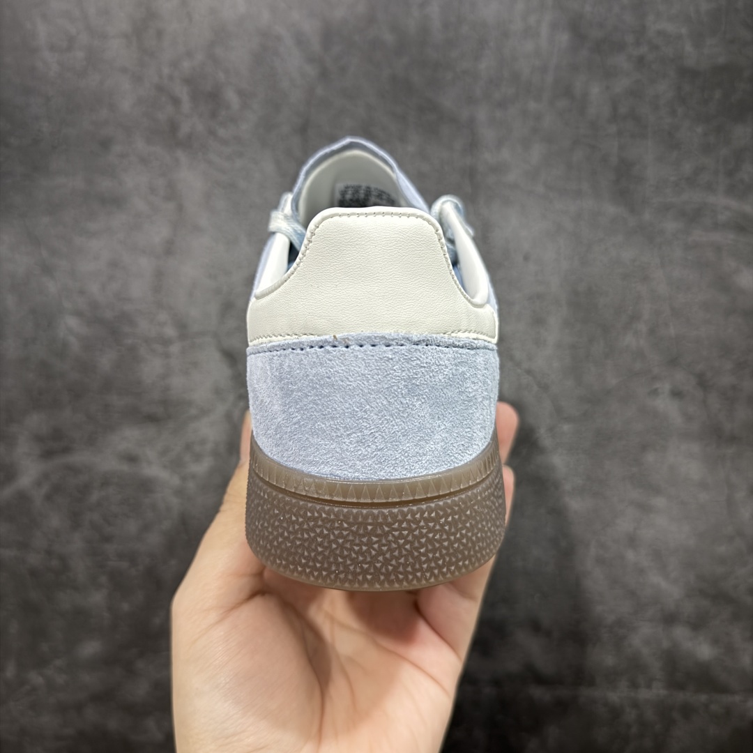  
【纯原版】Adidas Handball Spezial  阿迪达斯经典款牛皮复古休闲板鞋 蓝白生胶