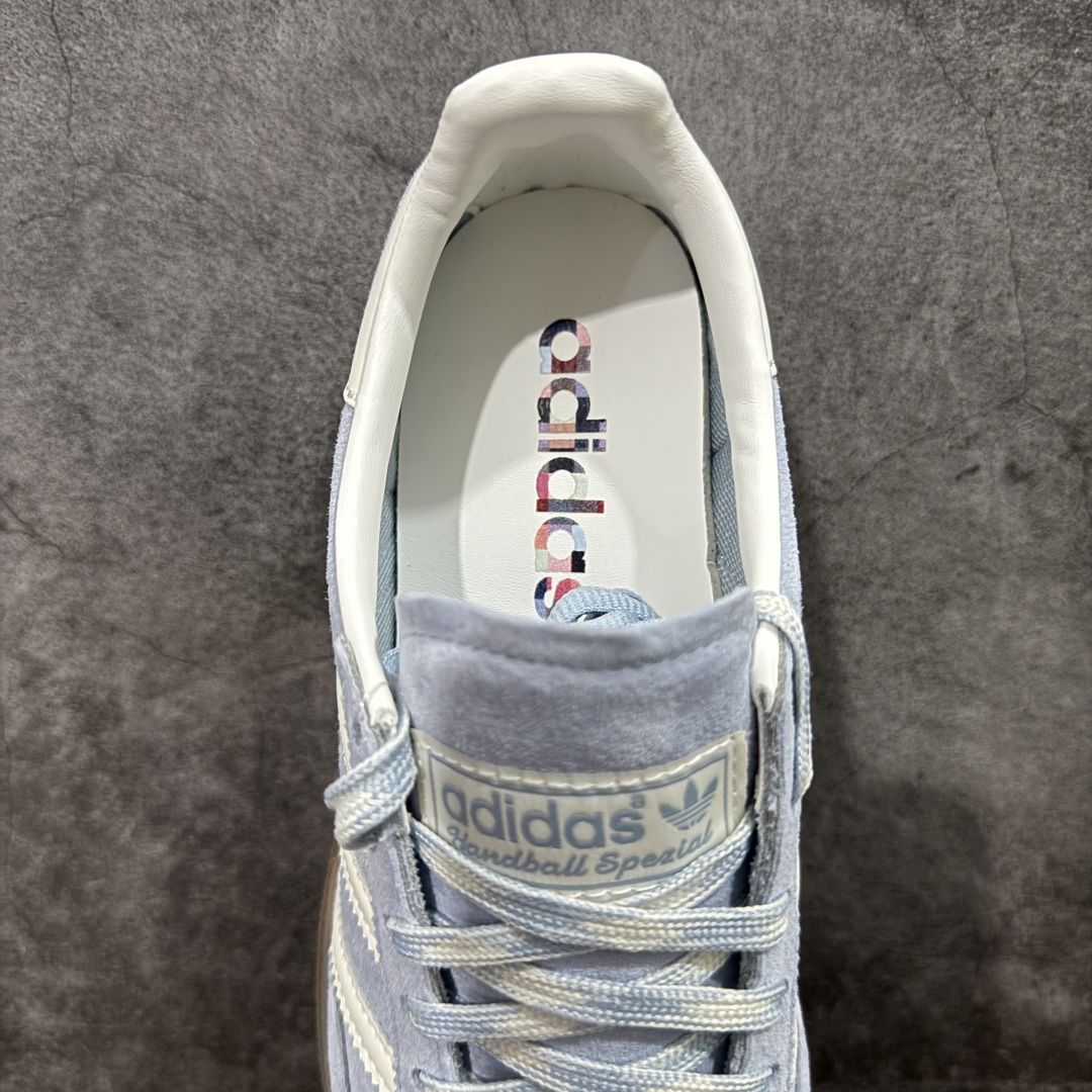  
【纯原版】Adidas Handball Spezial  阿迪达斯经典款牛皮复古休闲板鞋 蓝白生胶