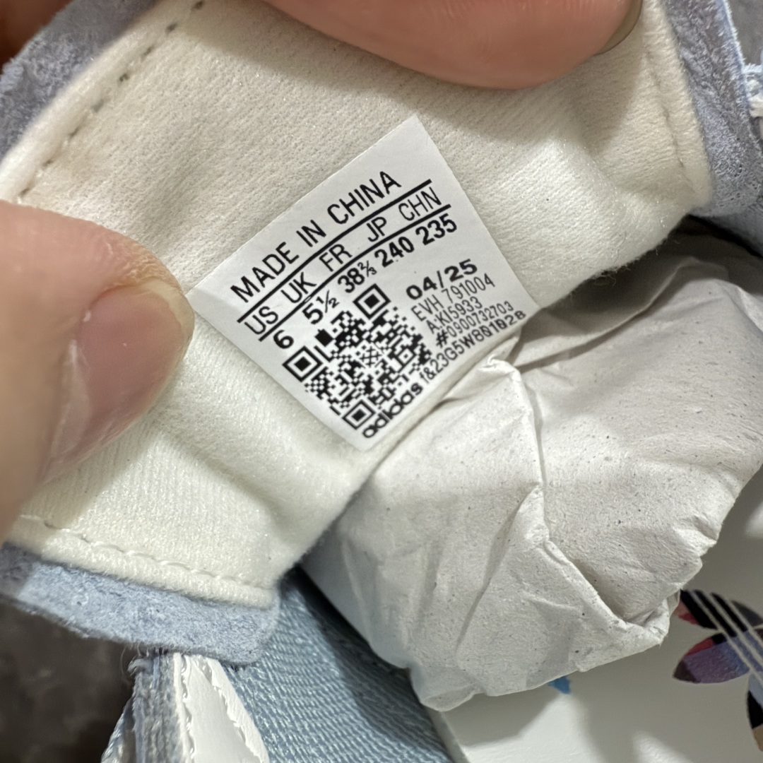  
【纯原版】Adidas Handball Spezial  阿迪达斯经典款牛皮复古休闲板鞋 蓝白生胶