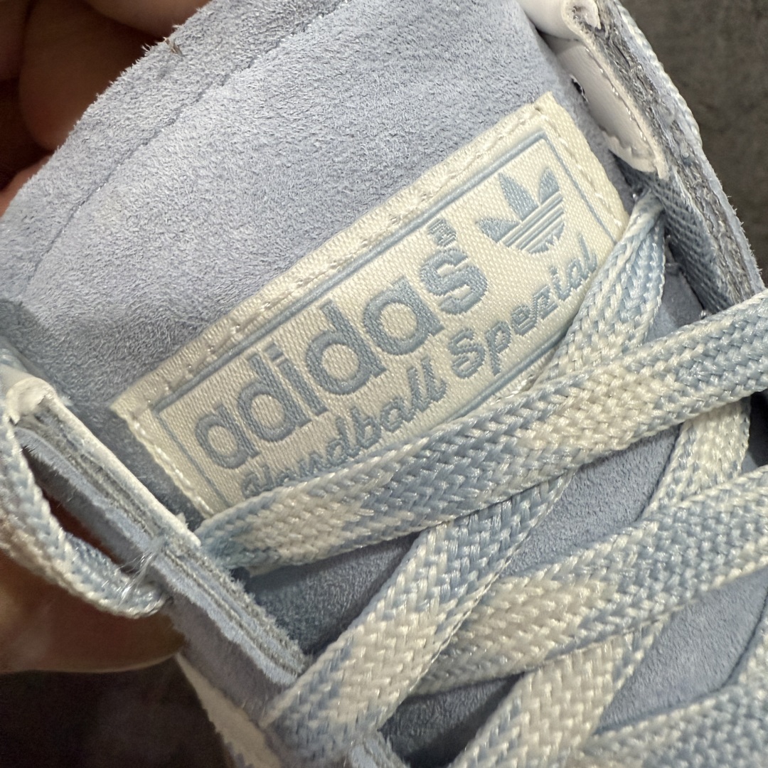 
【纯原版】Adidas Handball Spezial  阿迪达斯经典款牛皮复古休闲板鞋 蓝白生胶