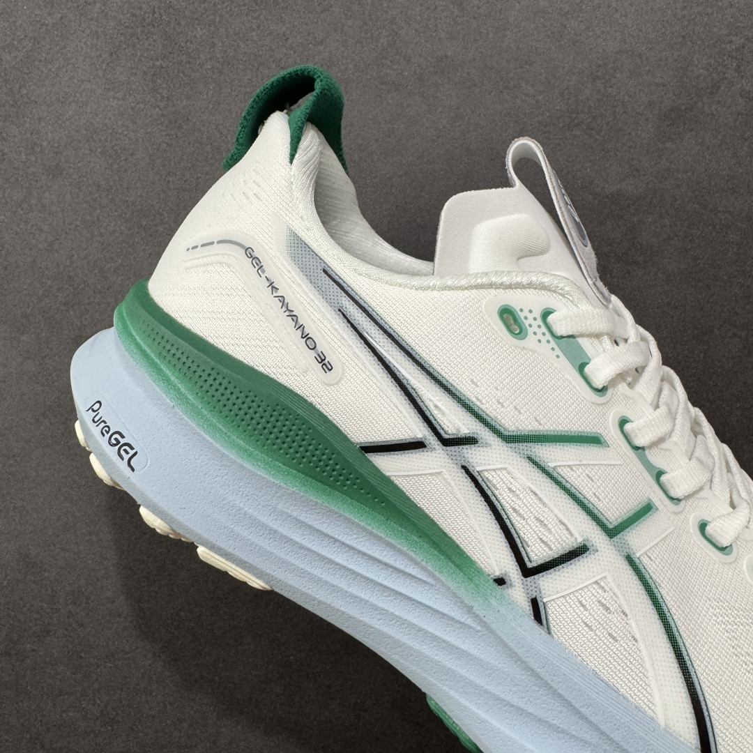 图片[6]-【公司级】Asics Gel-Kayano 32 亚瑟士卡亚诺32代低帮专业有氧超轻量休闲运动全能慢跑鞋 全球知名运动品牌ASICS正式推出新款GEL-KAYANO 32跑鞋，旨在通过全新稳定结构以提升产品可适性，满足跑者的足部稳定需求，让每一位跑者从起跑到结束都能够感受到焕然一新的稳定性与舒适性，从而帮助更多人找到身心平衡，获得自在舒适的健康生活方式。秉持着ASICS亚瑟士的设计哲学，全新一代GEL-KAYANO 32应运而生。为进一步升级产品的稳定性，GEL-KAYANO 采用了全新4D引导系统，通过内侧稳定装置提升可适性，满足足部稳定需求，帮助足弓迅速返回到平衡位置。作为基于生物力学研究打造的全新稳定结构，4D引导系统不仅提升了跑鞋对双脚的支撑性，它还将人体不同的运动状态纳入设计考量，帮助跑者在多种跑动强度下获得充足的稳定性和理想的舒适度。 尺码： 40 40.5 41.5 42 42.5 43.5 44 44.5 45-选品中心