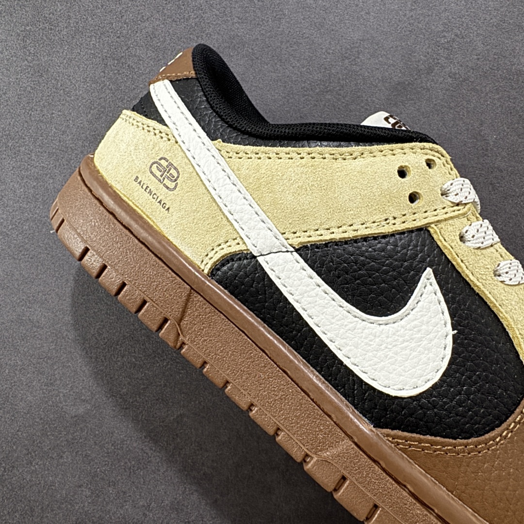 图片[6]-【定制版】Nike SB Dunk Low “巴黎世家联名—米白黑棕”高端定制 低帮休闲板鞋 定制鞋盒 大厂纯原品质出货 超高清洁度 皮料切割干净无任何毛边 细节完美 货号：FX1588-313 尺码：36 36.5 37.5 38 38.5 39 40 40.5 41 42 42.5 43 44 44.5 45 编码：QFB310320-选品中心