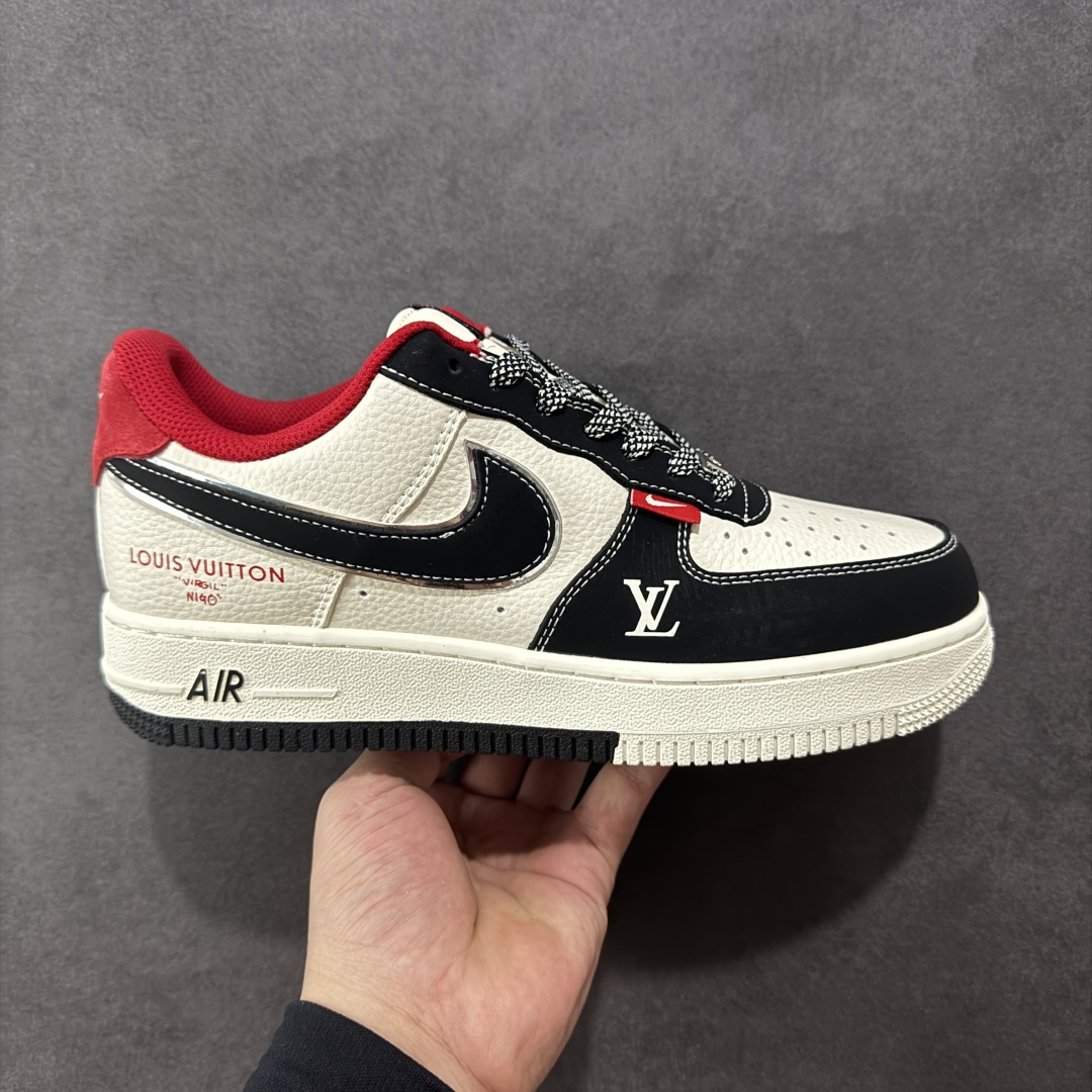 【定制版】NIke Air Force 1 \'07 Low “LV联名——双拼黑红”空军一号 低帮 运动鞋 休闲鞋 折边针车 工艺难度大 原楦头原纸板 原装鞋盒 定制五金配件 内置全掌气垫 原厂鞋底 货号:CS5288-022 尺码:36 36.5 37.5 38 38.5 39 40 40.5 41 42 42.5 43 44 44.5 45 编码:HXS320330-选品中心