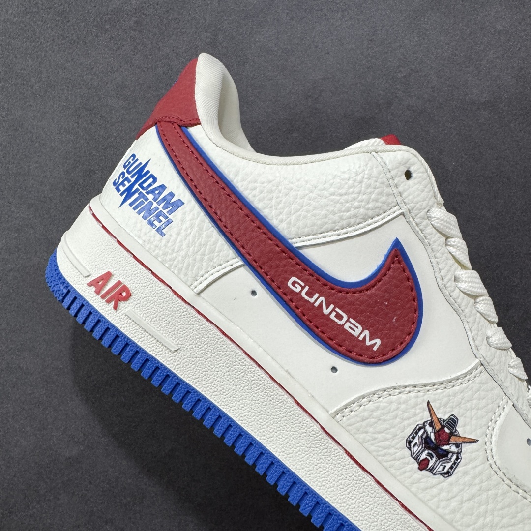 图片[6]-【定制版】Nike Air Force 1\’07 Low 万代联名 白红蓝 空军一号低帮休闲板鞋  #原楦头原纸板 原装鞋盒 原厂鞋底 超高清洁度 细节完美 货号：SC0601-565  尺码：36 37 37.5 38 39 39.5 40 40.5 41.5 42 42.5 43 44 44.5 45 编码：HXSB310320-选品中心