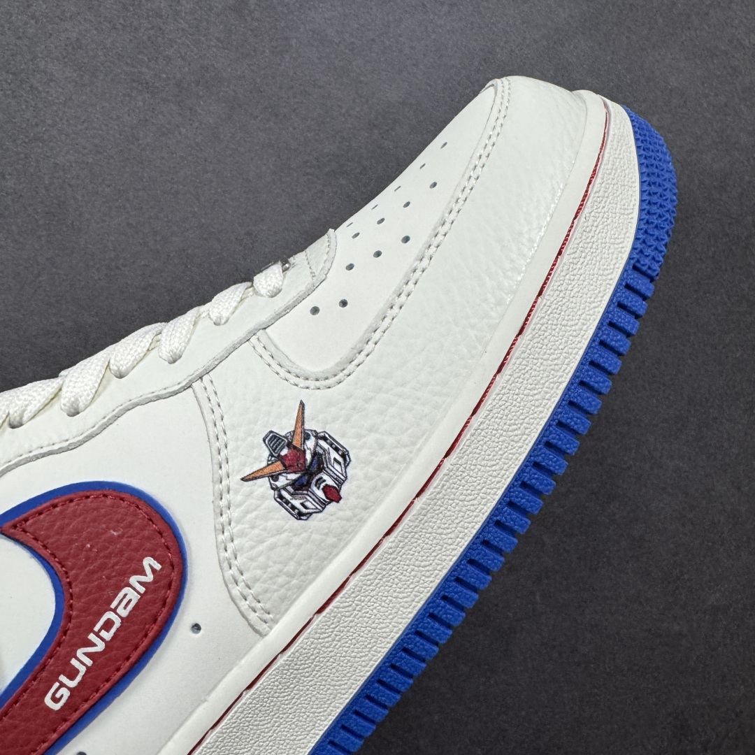 图片[5]-【定制版】Nike Air Force 1\’07 Low 万代联名 白红蓝 空军一号低帮休闲板鞋  #原楦头原纸板 原装鞋盒 原厂鞋底 超高清洁度 细节完美 货号：SC0601-565  尺码：36 37 37.5 38 39 39.5 40 40.5 41.5 42 42.5 43 44 44.5 45 编码：HXSB310320-选品中心