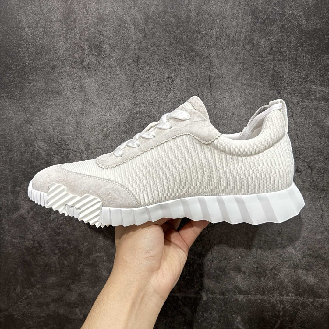 图片[2]-【莞顶礼盒版】Hermes 爱马仕 Bouncing 老钱风 低帮休闲运动鞋 海淘代购同渠道品质 高端零售 外贸充正专供 原版购入开发 ZP级全套包装 完美楦型 正确卡色 大底 质感媲美原版 细节与原版一致 请注意区分市面通货材 尺码：39 40 41 42 43 44 45-选品中心