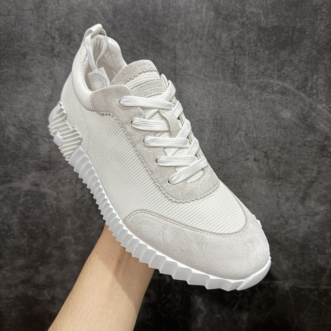 图片[3]-【莞顶礼盒版】Hermes 爱马仕 Bouncing 老钱风 低帮休闲运动鞋 海淘代购同渠道品质 高端零售 外贸充正专供 原版购入开发 ZP级全套包装 完美楦型 正确卡色 大底 质感媲美原版 细节与原版一致 请注意区分市面通货材 尺码：39 40 41 42 43 44 45-选品中心