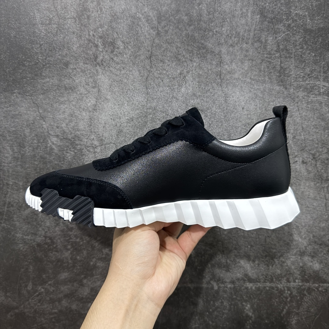 图片[2]-【莞顶礼盒版】Hermes 爱马仕 Bouncing 老钱风 低帮休闲运动鞋 海淘代购同渠道品质 高端零售 外贸充正专供 原版购入开发 ZP级全套包装 完美楦型 正确卡色 大底 质感媲美原版 细节与原版一致 请注意区分市面通货材 尺码：39 40 41 42 43 44 45-选品中心