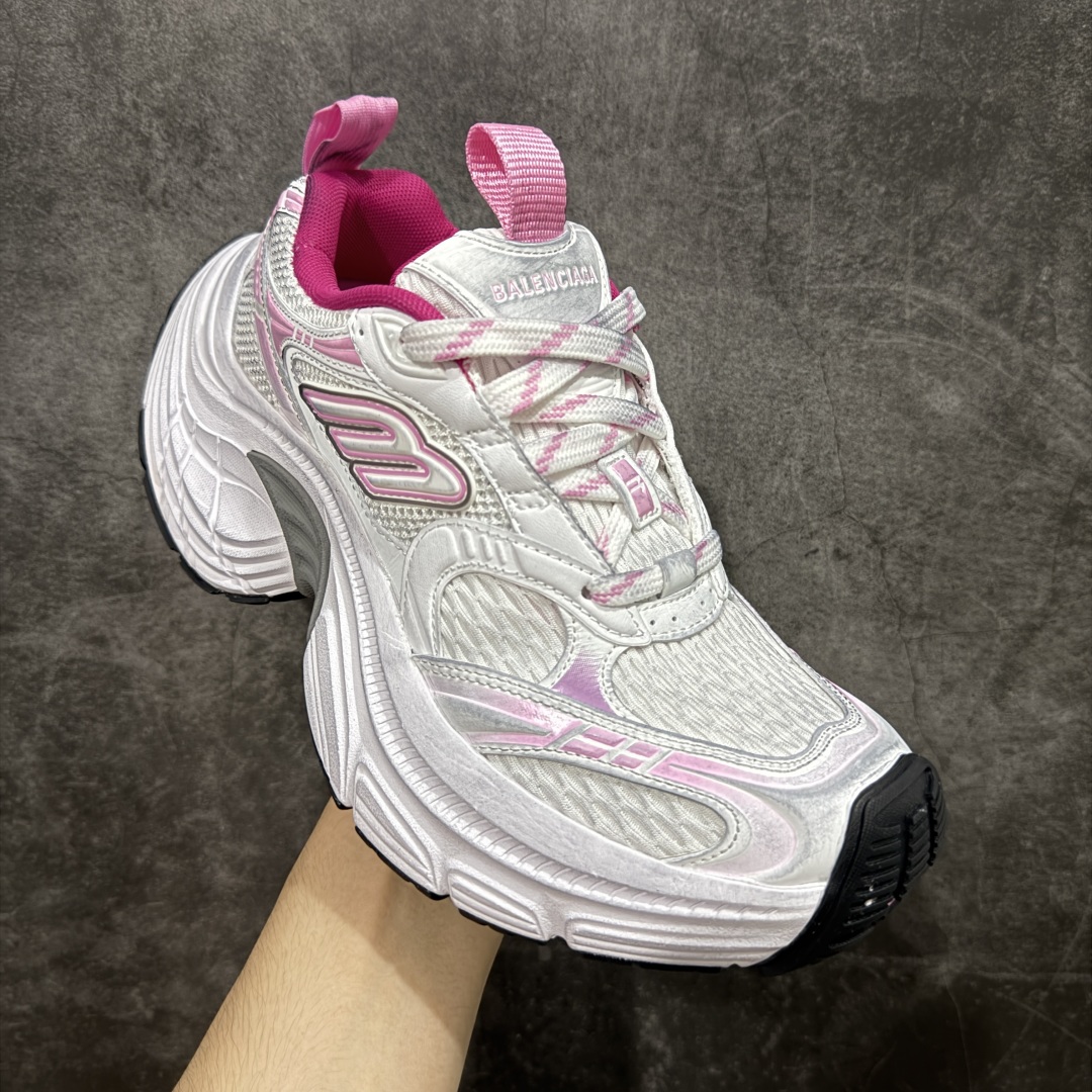 图片[3]-【纯原OK版本】Balenciaga 巴黎世家 6XL 复古老爹鞋 专柜同步包装 原装大盒 全套原纸板楦头开发 最原汁原味的灵魂版型 全鞋荧光划线卡点 胶水把控整洁度追求极致完美 每一双都是工艺品 多重QC质检 实实在在的免检产品 原盒原配 正确字体电绣 粗细、位置、大小正确 侧边TPU 透气孔匹配意产原版 正确分离大底 TPU软底 原版一致大底LOGO 立体感十足 尺码：35 36 37 38 39 40 41 42 43 44 45 46 偏大-选品中心