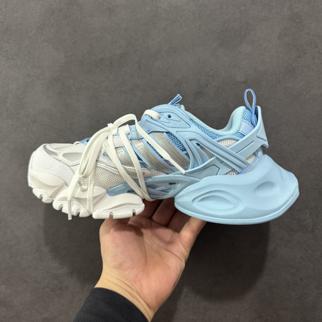 图片[2]-【公司级】AD XLG Runner Deluxe 跑步者豪华版系列低帮厚底增高老爹风复古缓震休闲运动慢跑鞋JR0862 轻机甲赛博复古休闲运动老爹鞋 原楦纸板数据开发 铸造原味鞋型 耐磨防撕裂面料和RPU后跟结构，皮革鞋面缀有交叉失眠，搭配织物内里，舒适妥帖。双密度大底设计，更具稳定性 尺码：36-45-选品中心