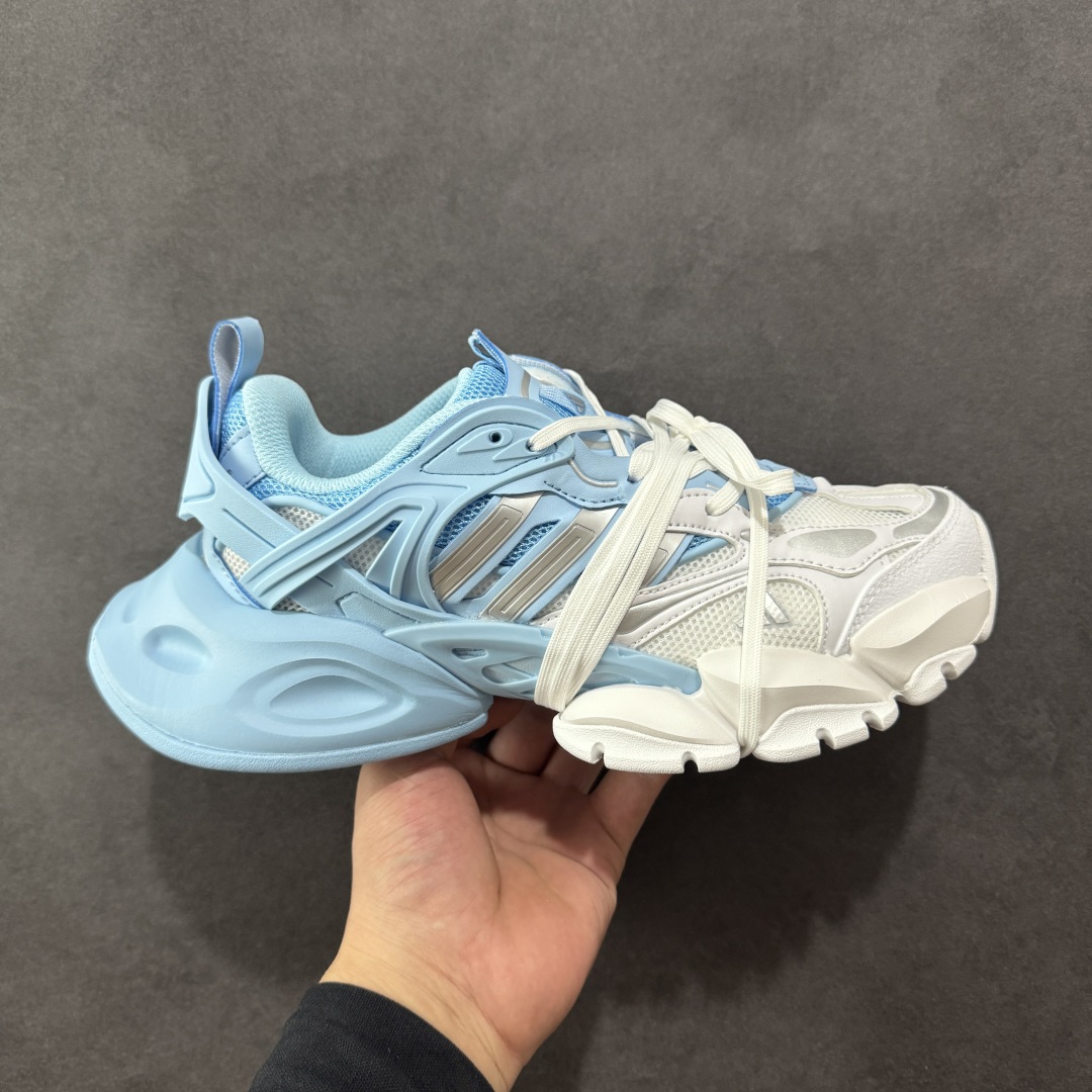 【公司级】AD XLG Runner Deluxe 跑步者豪华版系列低帮厚底增高老爹风复古缓震休闲运动慢跑鞋JR0862 轻机甲赛博复古休闲运动老爹鞋 原楦纸板数据开发 铸造原味鞋型 耐磨防撕裂面料和RPU后跟结构,皮革鞋面缀有交叉失眠,搭配织物内里,舒适妥帖。双密度大底设计,更具稳定性 尺码:36-45-选品中心