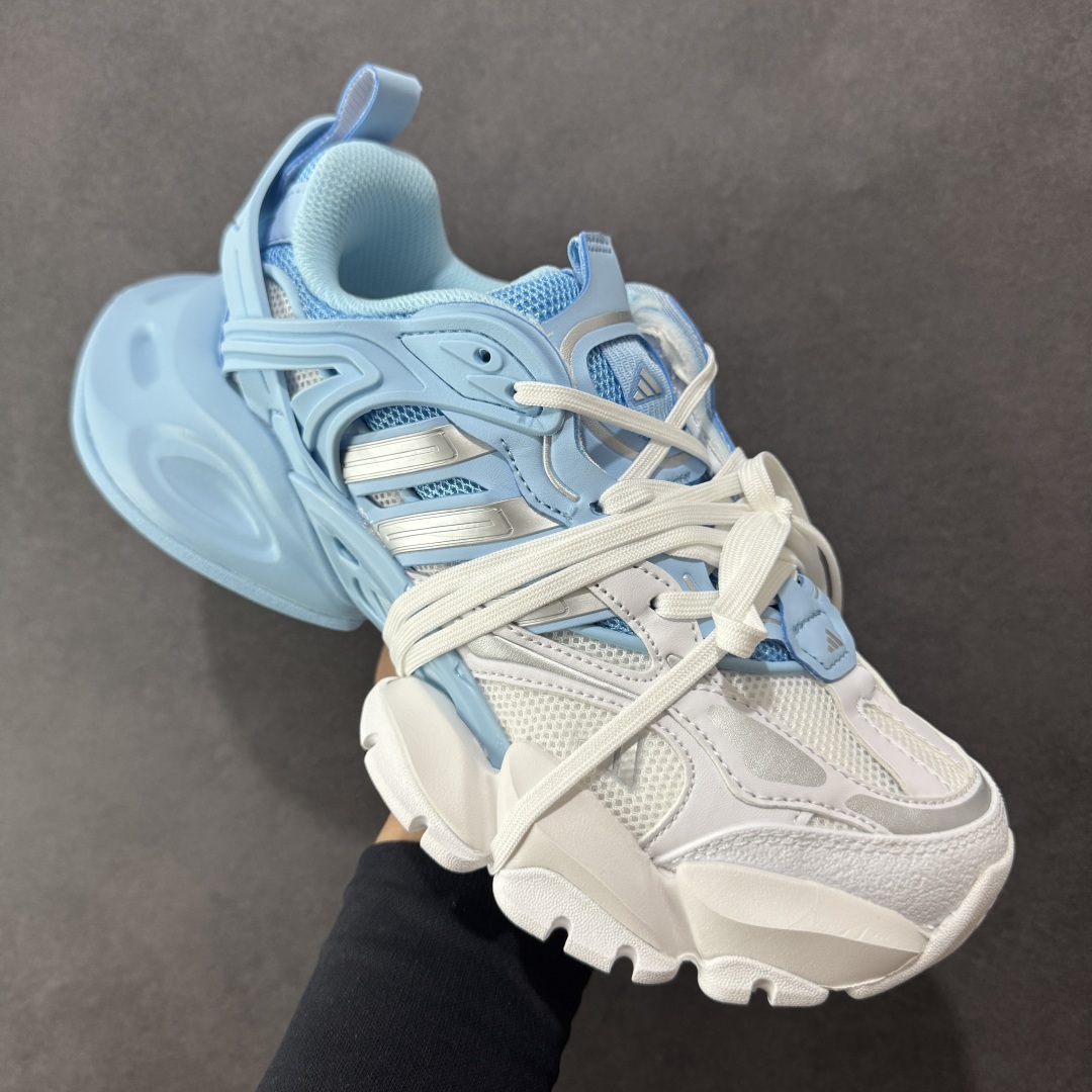 图片[3]-【公司级】AD XLG Runner Deluxe 跑步者豪华版系列低帮厚底增高老爹风复古缓震休闲运动慢跑鞋JR0862 轻机甲赛博复古休闲运动老爹鞋 原楦纸板数据开发 铸造原味鞋型 耐磨防撕裂面料和RPU后跟结构，皮革鞋面缀有交叉失眠，搭配织物内里，舒适妥帖。双密度大底设计，更具稳定性 尺码：36-45-选品中心