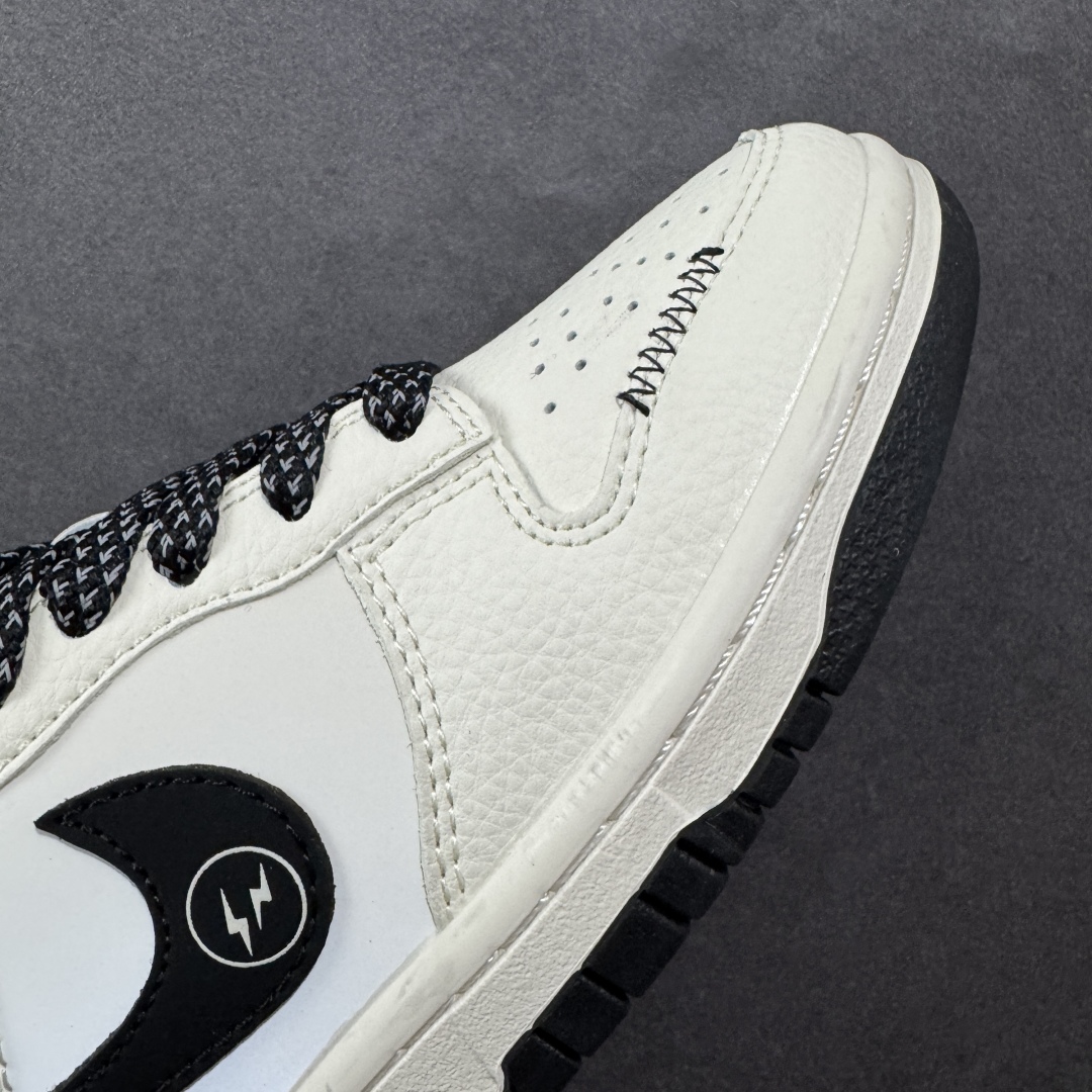 图片[5]-【定制版】Nike SB Dunk Low 斯图西联名 闪电米黑 高端定制 低帮休闲板鞋 QW5836-018  #定制鞋盒 大厂纯原品质出货 超高清洁度 皮料切割干净无任何毛边 细节完美   尺码：36 36.5 37.5 38 38.5 39 40 40.5 41 42 42.5 43 44 44.5 45-选品中心