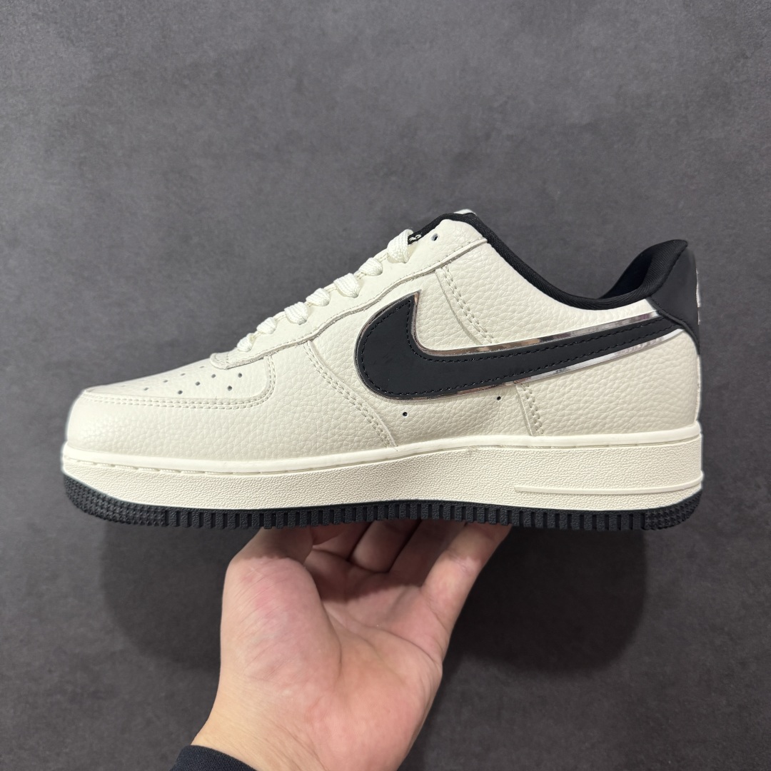 图片[2]-【定制版】Nike Air Force 1\’07 Low 米黑鬼脸 空军一号低帮休闲板鞋 DF0188-072  #原楦头原纸板 原装鞋盒 原厂鞋底 超高清洁度 细节完美  尺码：36 36.5 37.5 38 38.5 39 40 40.5 41 42 42.5 43 44 44.5 45-选品中心