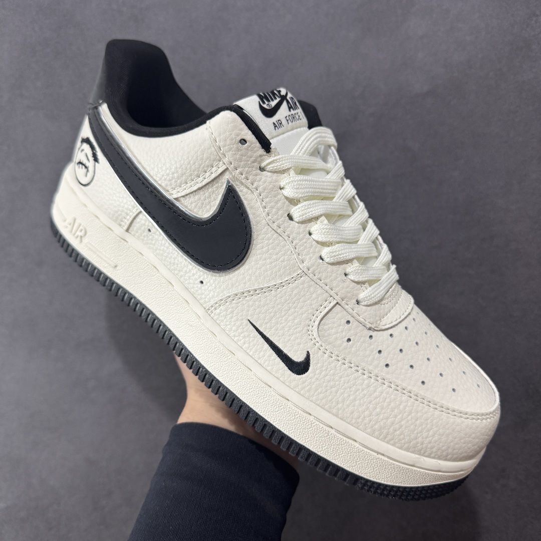 图片[3]-【定制版】Nike Air Force 1\’07 Low 米黑鬼脸 空军一号低帮休闲板鞋 DF0188-072  #原楦头原纸板 原装鞋盒 原厂鞋底 超高清洁度 细节完美  尺码：36 36.5 37.5 38 38.5 39 40 40.5 41 42 42.5 43 44 44.5 45-选品中心