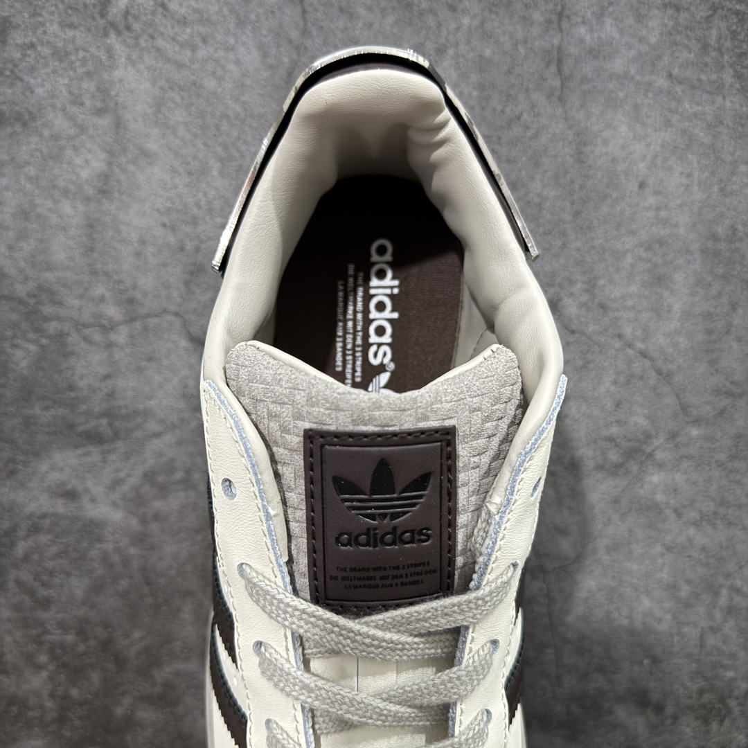图片[8]-【公司级】AD Originals Superstar 经典贝壳头休闲板鞋 纯白 B27136 纯原鞋楦 立体LOGO 国内最高工艺 原装超软一体蓝底 头层抗裂牛皮 原厂数据密度鞋带 鞋舌3D高频版 货号：JQ6250 尺码：35 36 36.5 37 38 38.5 39 40 40.5 41 42 42.5 43 44 44.5 45-选品中心