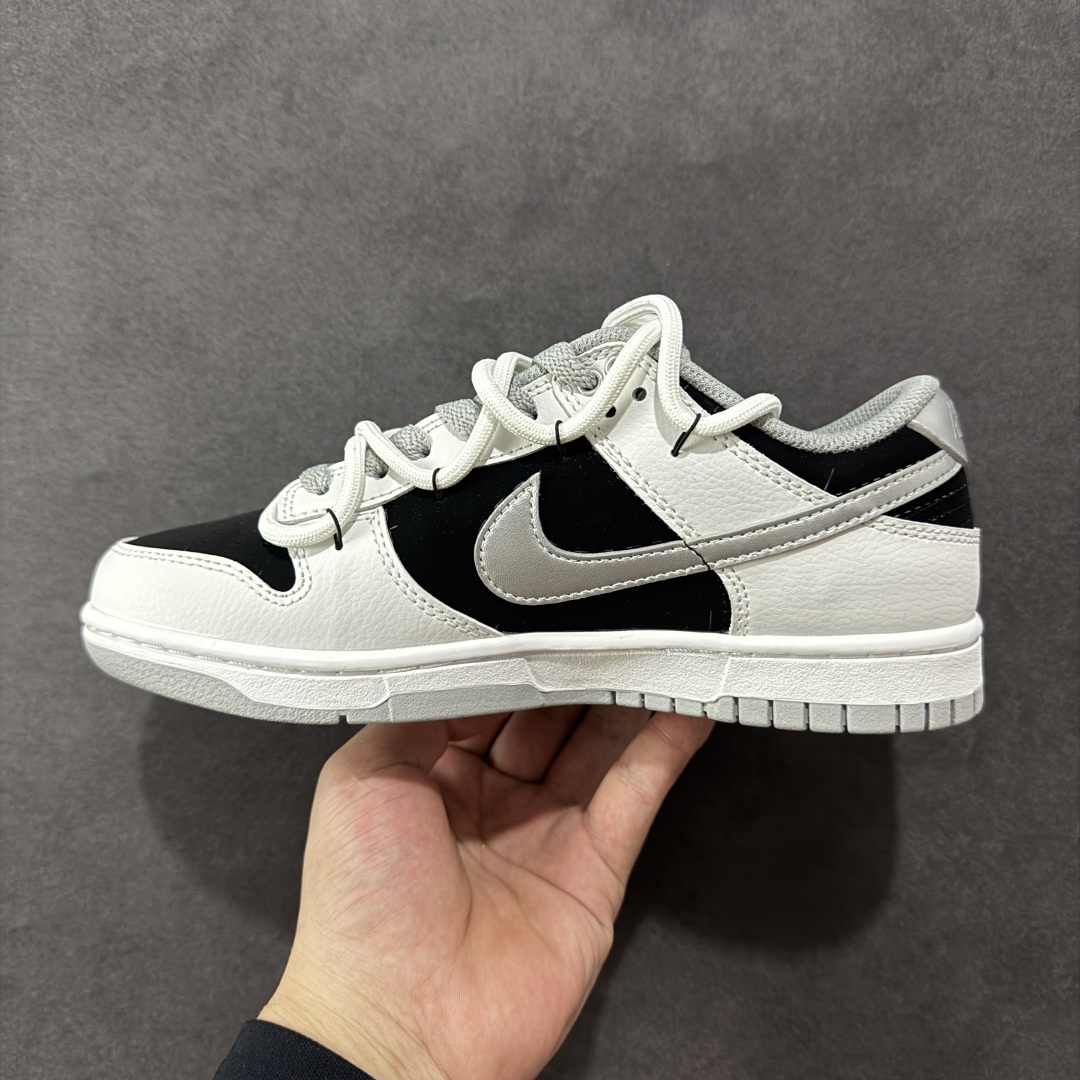 图片[2]-【定制版】Nike SB Dunk Low \”Just Do it\” 绑带黑银 周年高端定制 低帮休闲板鞋 WS0414-025  #定制鞋盒 大厂纯原品质出货 超高清洁度 皮料切割干净无任何毛边 细节完美   尺码：36 36.5 37.5 38 38.5 39 40 40.5 41 42 42.5 43 44 44.5 45 编码：HXSB330340-选品中心