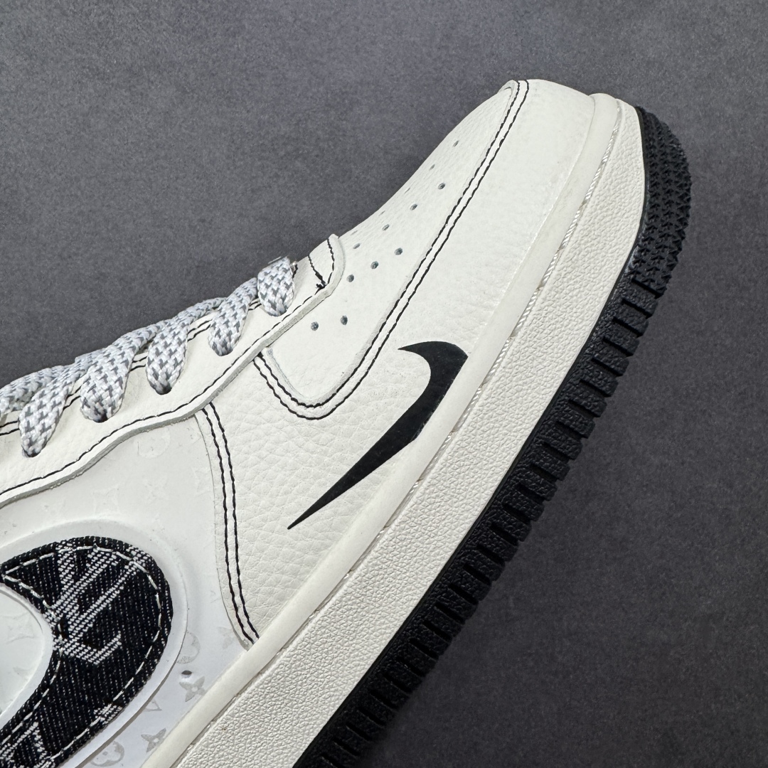 图片[5]-【定制版】Nike Air Force 1\’07 Low LV联名 黑线黑牛仔 空军一号低帮休闲板鞋 YX5066-347  #原楦头原纸板 原装鞋盒 定制五金配件 内置全掌气垫 原厂鞋底  尺码：36 36.5 37.5 38 38.5 39 40 40.5 41 42 42.5 43 44 44.5 45 编码：HXSA310320-选品中心