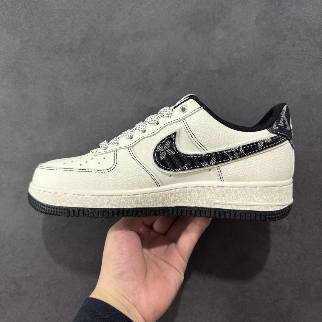 图片[2]-【定制版】Nike Air Force 1\’07 Low LV联名 黑线黑牛仔 空军一号低帮休闲板鞋 YX5066-347  #原楦头原纸板 原装鞋盒 定制五金配件 内置全掌气垫 原厂鞋底  尺码：36 36.5 37.5 38 38.5 39 40 40.5 41 42 42.5 43 44 44.5 45 编码：HXSA310320-选品中心