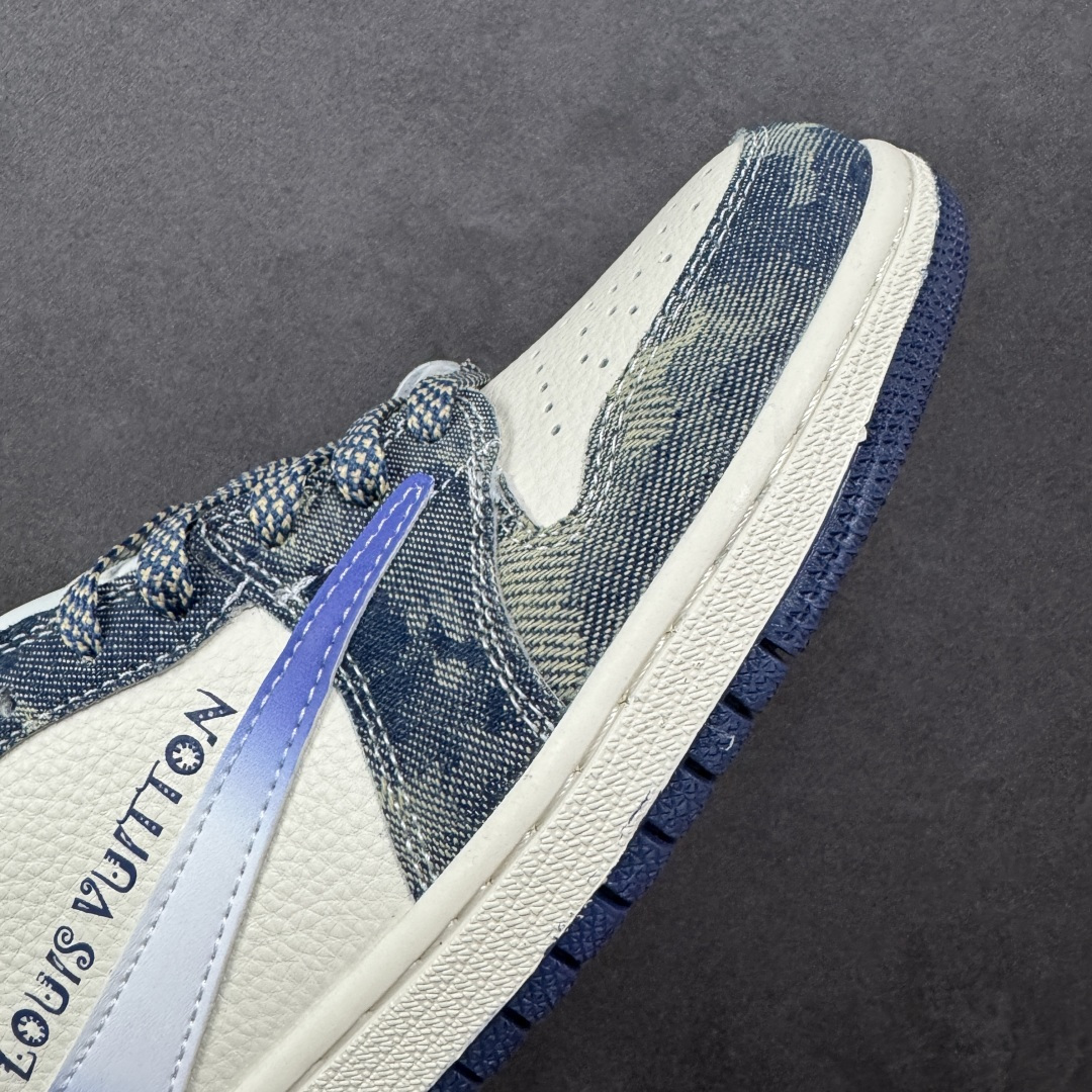 280 定制版 Travis Scott x Jordan 1 Low LV联名-沁蓝牛仔 倒勾低帮休闲版本 XQ1979-002-Chinese UA Cheap High Quatity Brand Clothes Bags handbags Sneakers wholesale wholesaler seller from China Factory suppliers Fashion Clothing Shoes best Quality Beautiful Price 280 定制版 Travis Scott x Jordan 1 Low LV联名-沁蓝牛仔 倒勾低帮休闲版本 XQ1979-002