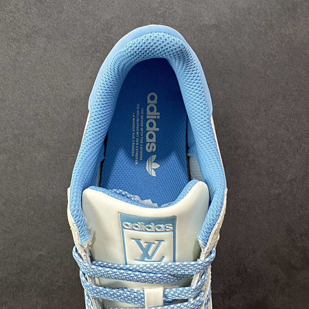 图片[7]-【定制版】Louis Vuitton x Ad Superstar 定制配色 Lv联名 三叶草低帮休闲百搭贝壳头板鞋 AD8014 公司级版本 大厂流水作业生产 超高清洁度 皮料切割干净无任何毛边 细节完美   尺码：36 36.5 37 38 38.5 39 40 40.5 41 42 42.5 43 44 44.5 45-选品中心