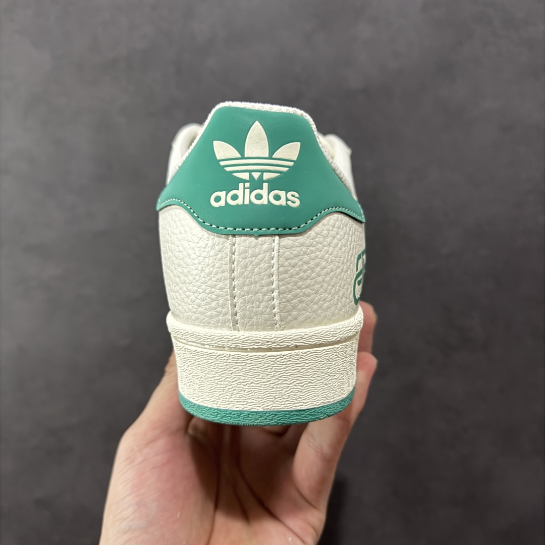 图片[4]-【定制版】Balenciaga x Ad Superstar 定制配色 巴黎世家联名 三叶草低帮休闲百搭贝壳头板鞋 AD8016 公司级版本 大厂流水作业生产 超高清洁度 皮料切割干净无任何毛边 细节完美   尺码：36 36.5 37 38 38.5 39 40 40.5 41 42 42.5 43 44 44.5 45-选品中心