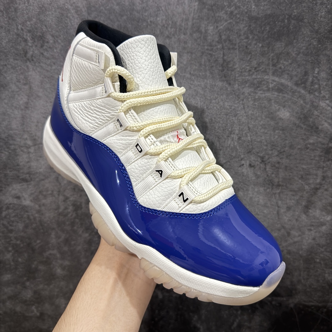  
【纯原】Air Jordan 11  AJ11 白蓝红 货号：IH0296-400

台湾原厂牛津布