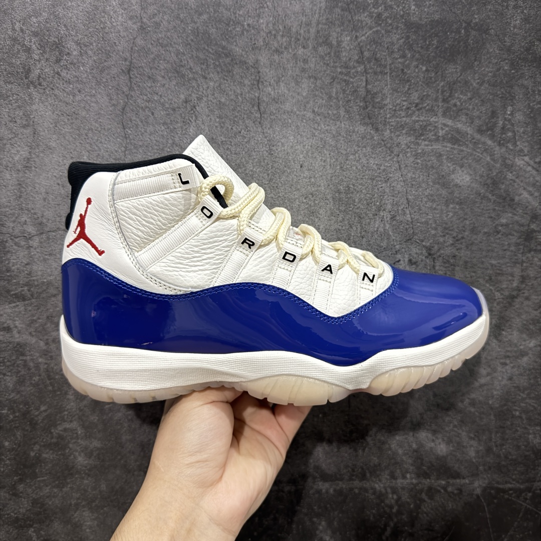  
【纯原】Air Jordan 11  AJ11 白蓝红 货号：IH0296-400

台湾原厂牛津布