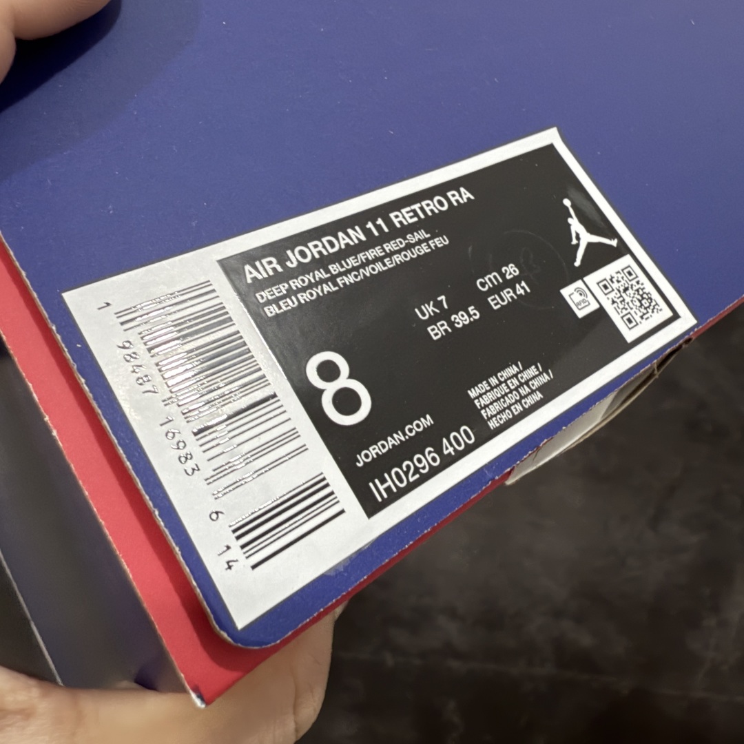  
【纯原】Air Jordan 11  AJ11 白蓝红 货号：IH0296-400

台湾原厂牛津布