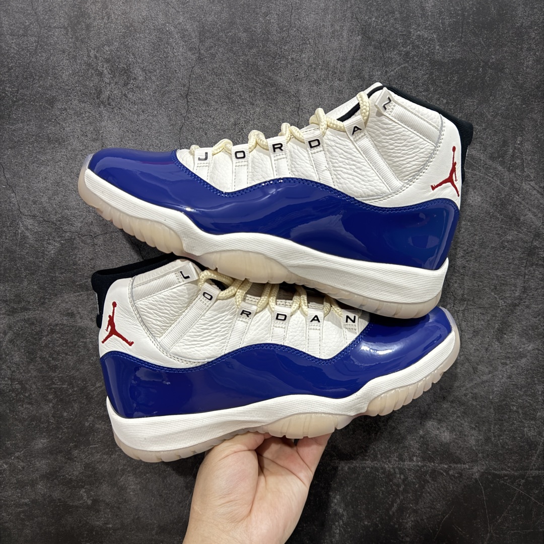  
【纯原】Air Jordan 11  AJ11 白蓝红 货号：IH0296-400

台湾原厂牛津布