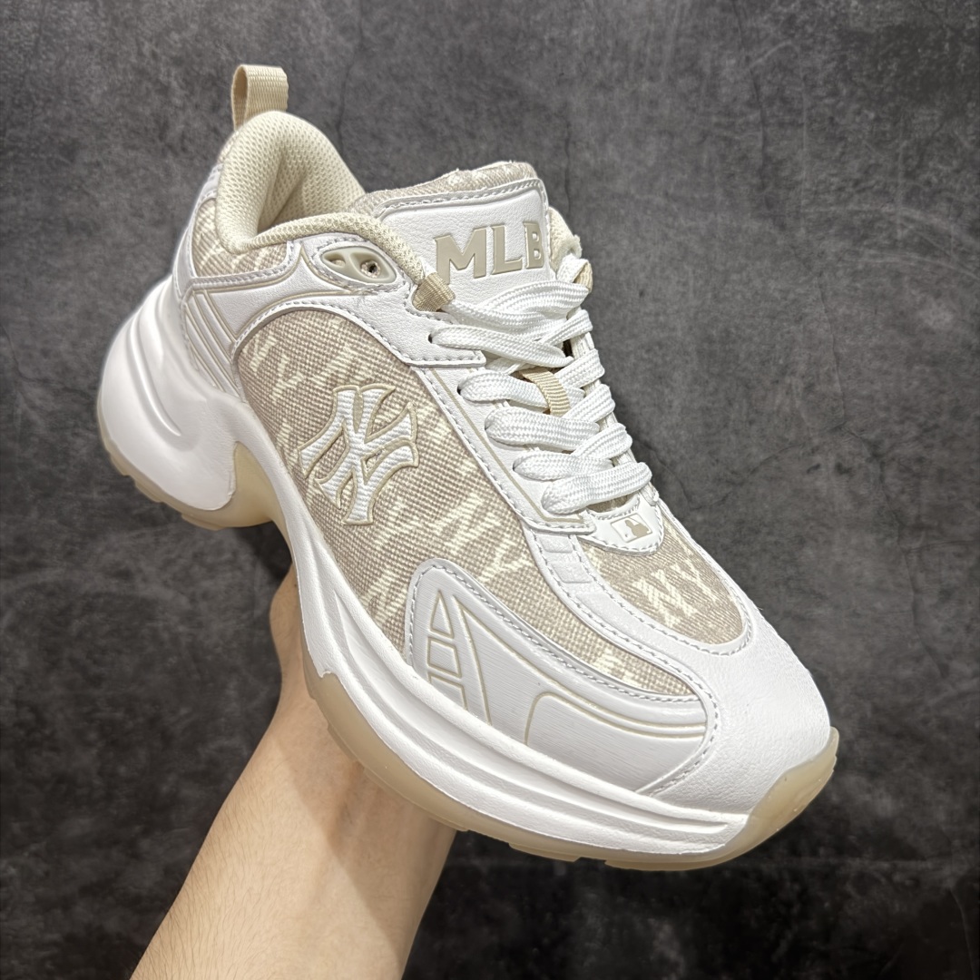 图片[3]-【纯原版】MLB Winner Chunky 25新款 NY百搭舒适休闲潮流运动厚底增高 防滑耐磨 低帮 老爹鞋白粉色 潮流厚底时尚街头赛博老爹鞋 MLB官方同步出货 虞书欣等众多潮流明星同款 高弹双层MD大底 原楦原档案数据开发版型（完美鞋头弧度/后套收口效果🆚市面文案版本‼️） 原厂立体填充鞋舌海绵 中底注胶孔原数据开发模具大底原厂转印标市面上唯一纯原版本 原材料打造 内增高6cm 原厂1：1模具开发 原厂进口纳米材质 原厂 全套手提袋 原盒雷射防伪标包装 天猫订单品质 官网尺码：35 36 36.5 37.5 38 38.5 39 40-选品中心