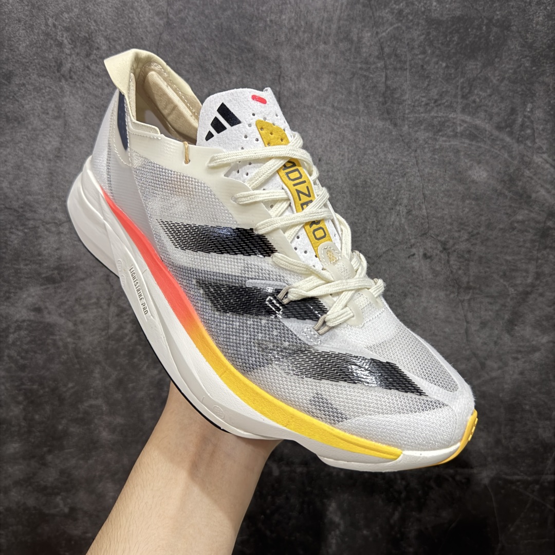  
【HD真碳组合底】adidas Adizero Adios Pro 3 舒适百搭减震防滑耐磨 低帮 