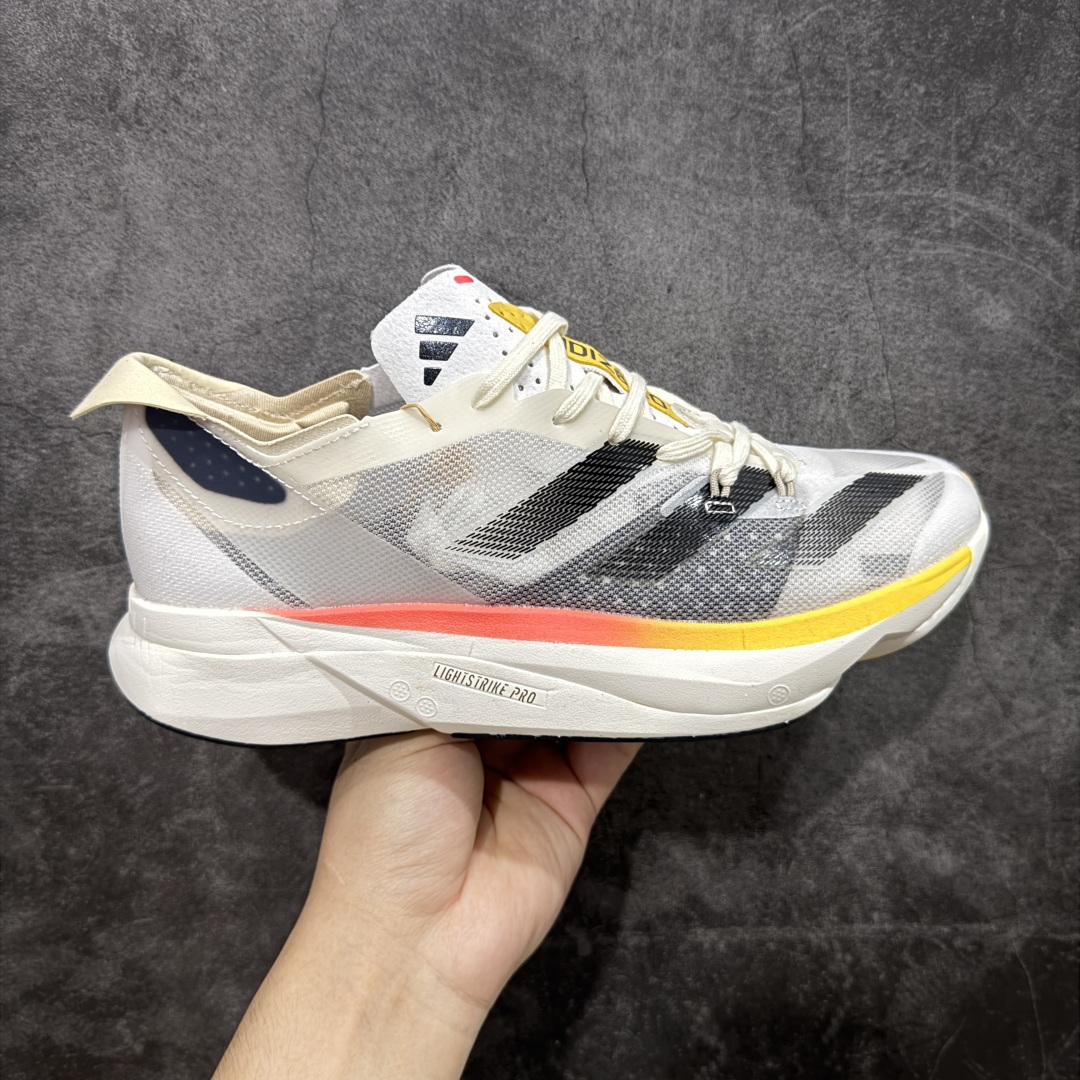  
【HD真碳组合底】adidas Adizero Adios Pro 3 舒适百搭减震防滑耐磨 低帮 