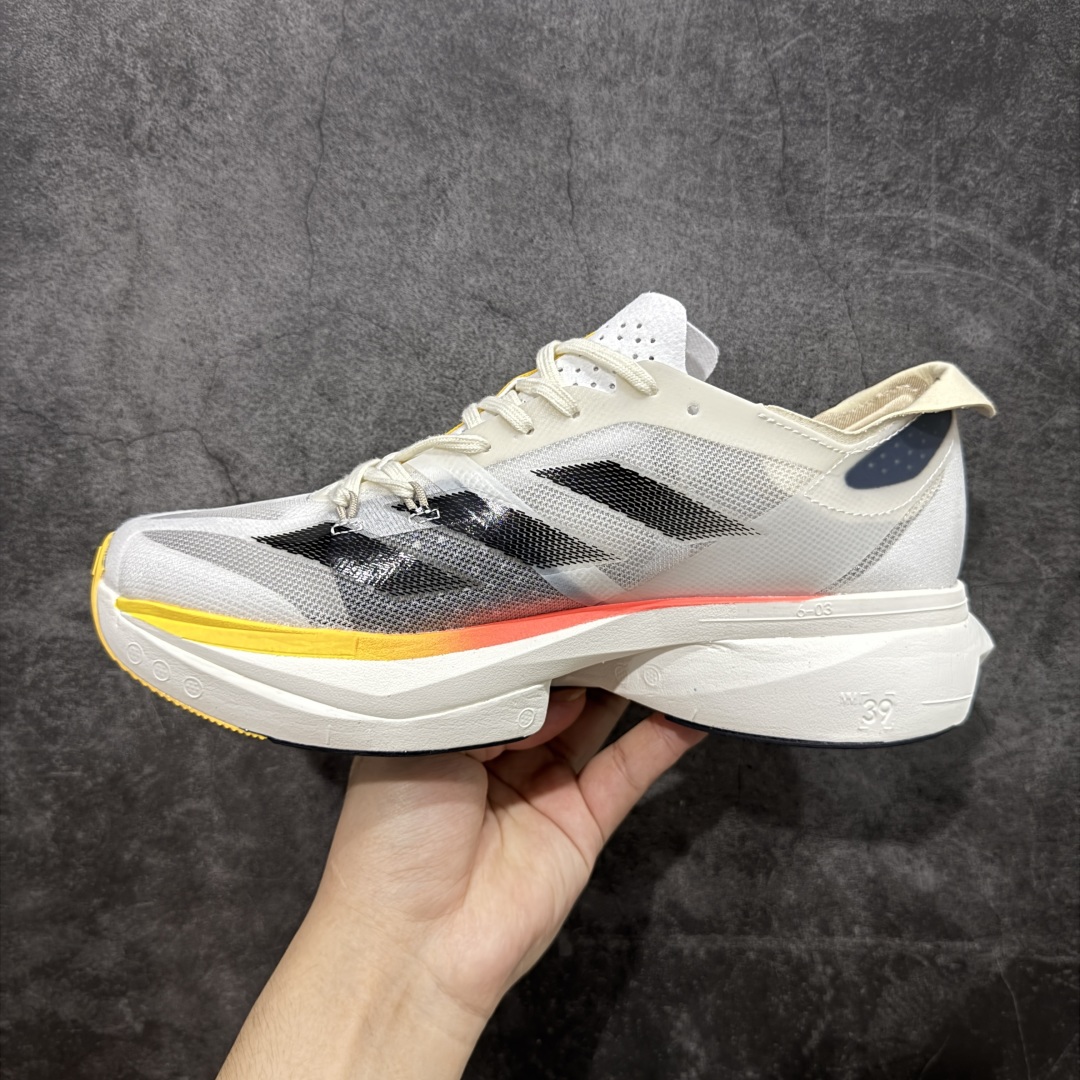  
【HD真碳组合底】adidas Adizero Adios Pro 3 舒适百搭减震防滑耐磨 低帮 