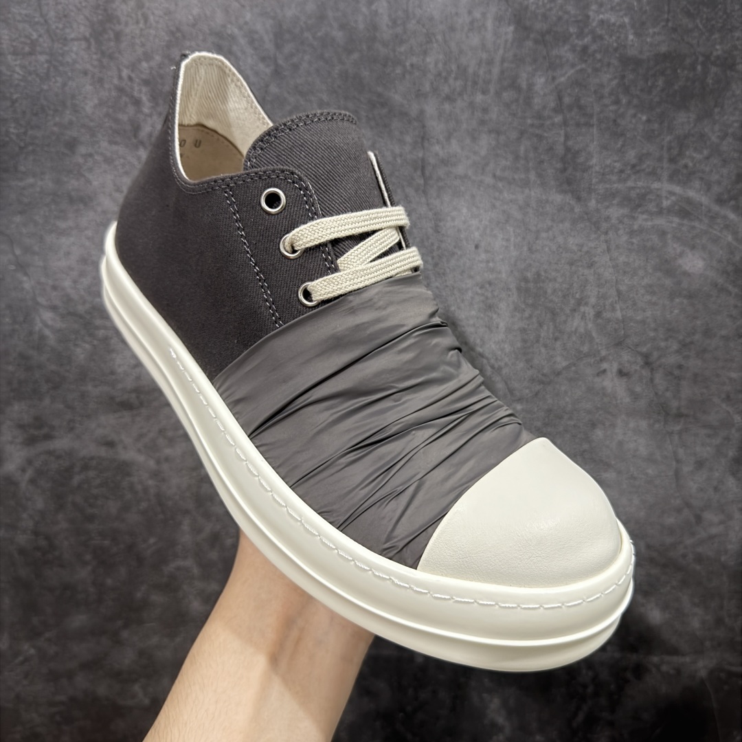  
【莞产G版】Rick Owens RO瑞克 欧文斯 低帮高街休闲板鞋 原鞋开发 独家私模大底 针车间
