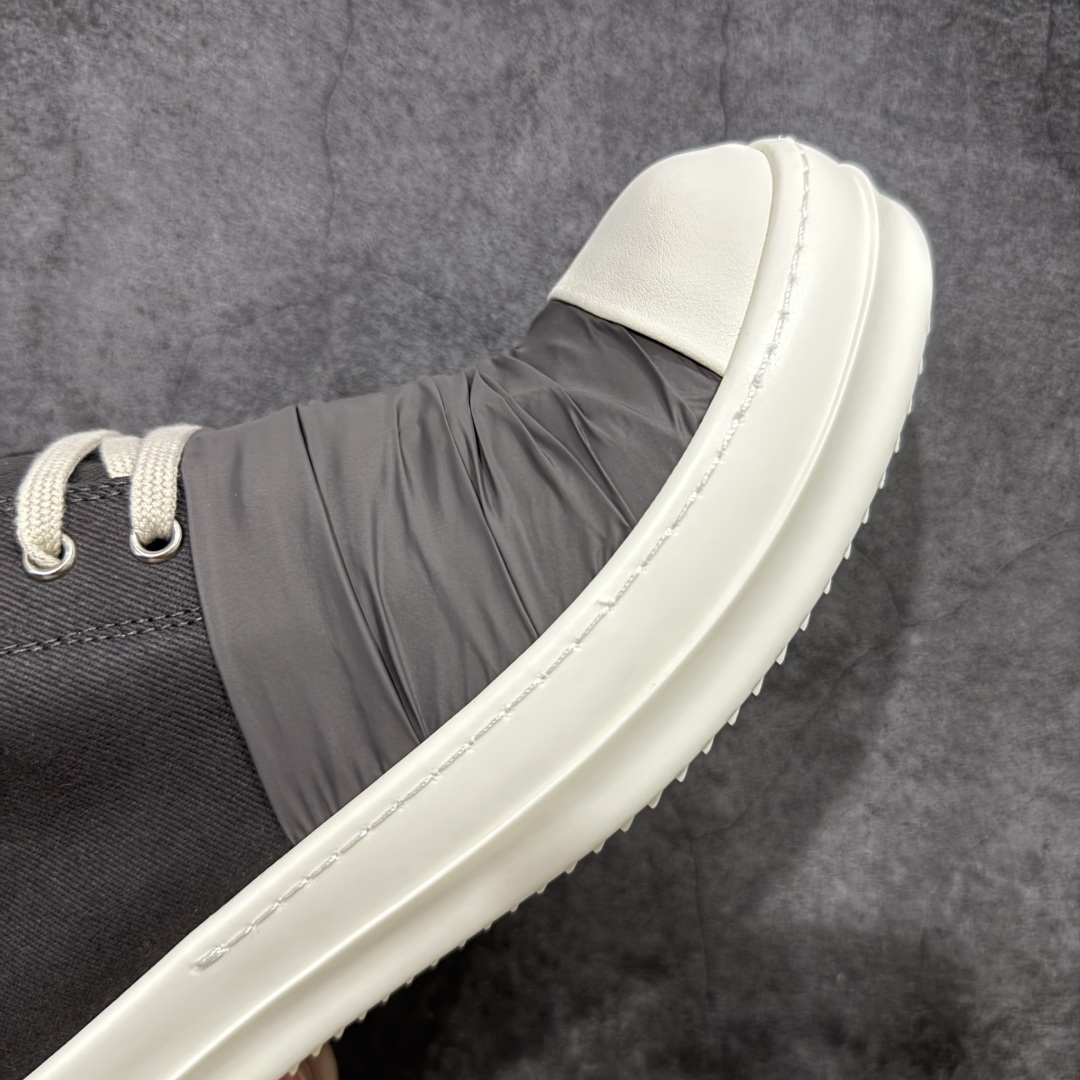  
【莞产G版】Rick Owens RO瑞克 欧文斯 低帮高街休闲板鞋 原鞋开发 独家私模大底 针车间