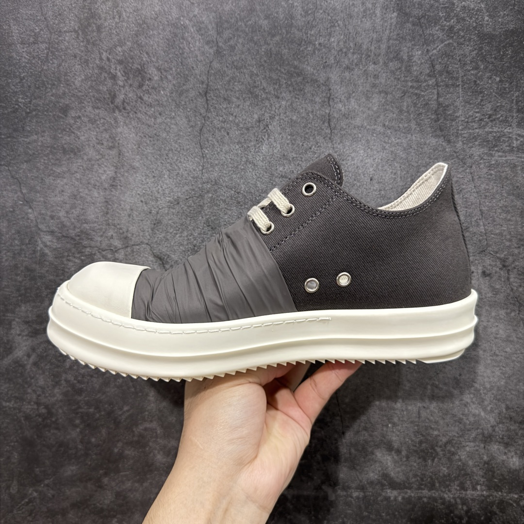  
【莞产G版】Rick Owens RO瑞克 欧文斯 低帮高街休闲板鞋 原鞋开发 独家私模大底 针车间