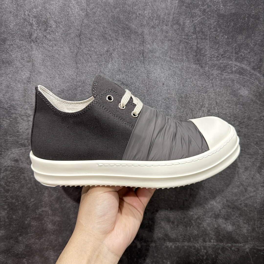  
【莞产G版】Rick Owens RO瑞克 欧文斯 低帮高街休闲板鞋 原鞋开发 独家私模大底 针车间
