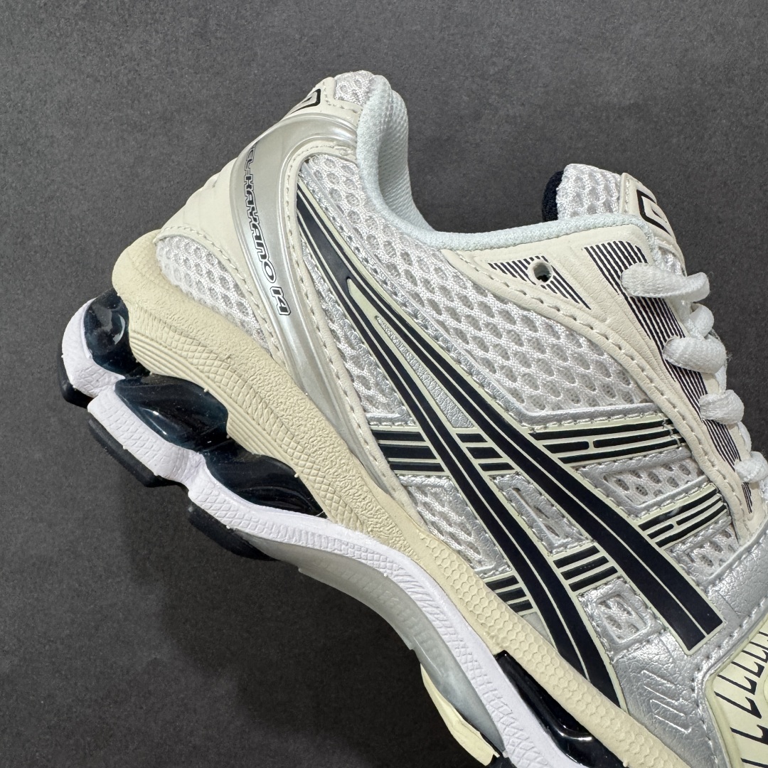 图片[6]-【K8版】ASICS GEL-KAYANO 14 亚瑟士K14系列户外复古潮流百搭织物合成革缓震休闲跑步鞋 原装纸板楦头开发 独家私模五层组合大底 原厂定制缓震硅胶加持 原盒原配 官方四联吊牌 原装Ortholite轻量化鞋垫 尺码：35.5 36 37 37.5 38 39 39.5 40.5 41.5 42 42.5 43.5 44 45-选品中心
