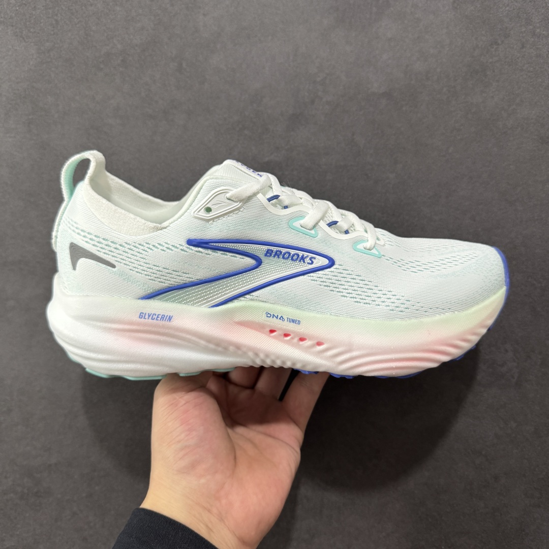 【公司级】Brooks 布鲁克斯 Glycerin 22 超弹轻盈跑步鞋 低帮透气缓震支撑休闲运动慢跑鞋 采用改进工程空气网眼组合热熔工艺 鞋面材质搭载DNA LOFT V2密度泡棉缓震系统中底外置防滑耐磨橡胶底片 尺码:36 37 38 39 40 40.5 41 42 42.5 43 44 45 编码:LDSB270280-选品中心