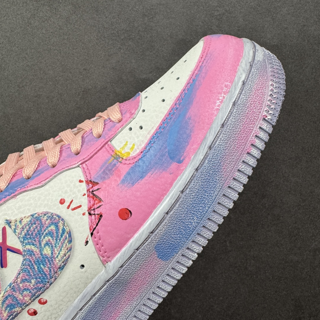 260 定制版 Nike Air Force 1'07 Low ”Pink Daisy Nebula” 手绘涂鸦 粉黛星云 空军一号定制休闲板鞋 CZ0377-202-Chinese UA Cheap High Quatity Brand Clothes Bags handbags Sneakers wholesale wholesaler seller from China Factory suppliers Fashion Clothing Shoes best Quality Beautiful Price 260 定制版 Nike Air Force 1'07 Low ”Pink Daisy Nebula” 手绘涂鸦 粉黛星云 空军一号定制休闲板鞋 CZ0377-202