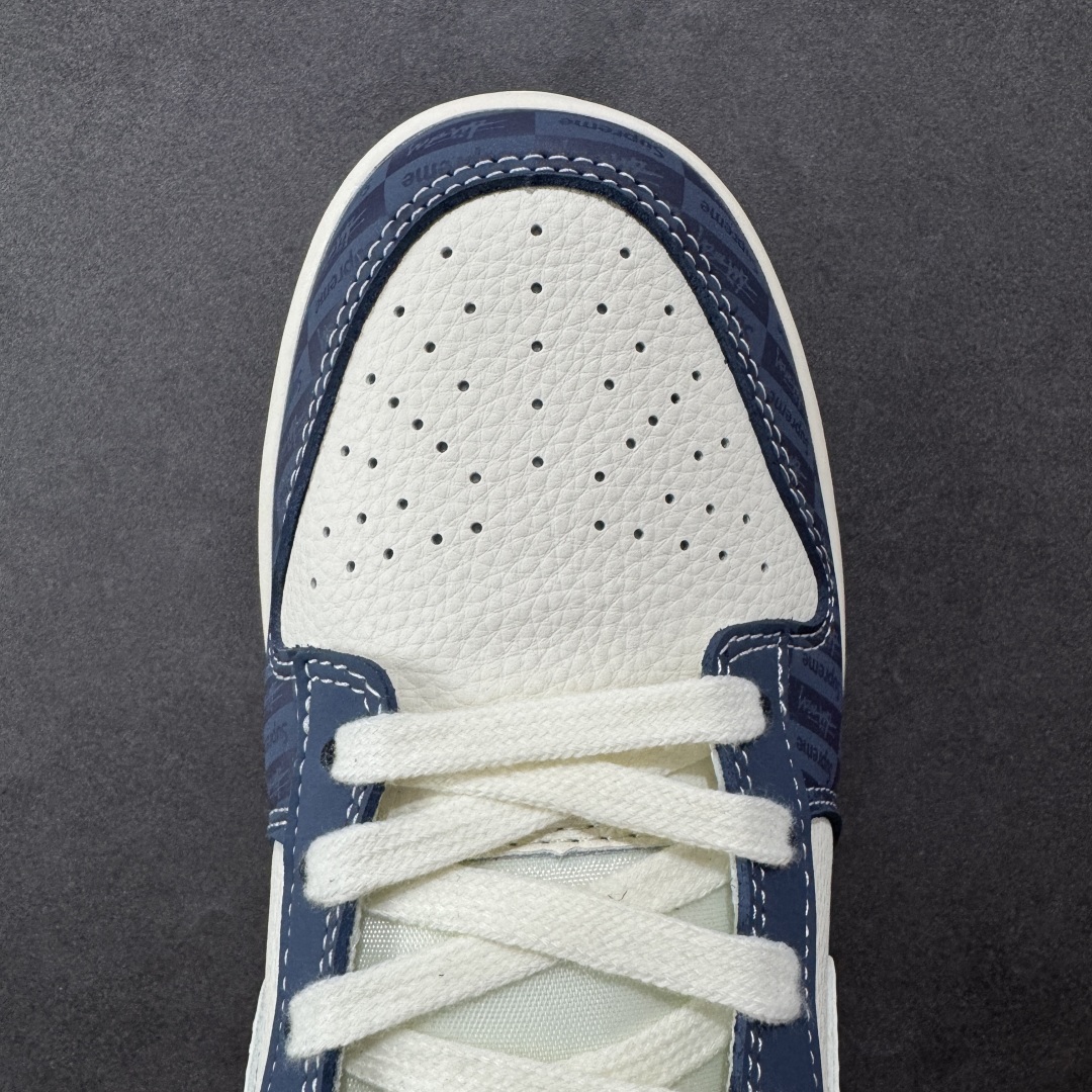 图片[8]-【定制版】Nike SB Dunk Low Supreme联名 暗刻蓝 周年高端定制 低帮休闲板鞋  #定制鞋盒 大厂纯原品质出货 超高清洁度 皮料切割干净无任何毛边 细节完美  货号：FC1688-228 尺码：36 36.5 37.5 38 38.5 39 40 40.5 41 42 42.5 43 44 44.5 45 编码：HXSB330340-选品中心